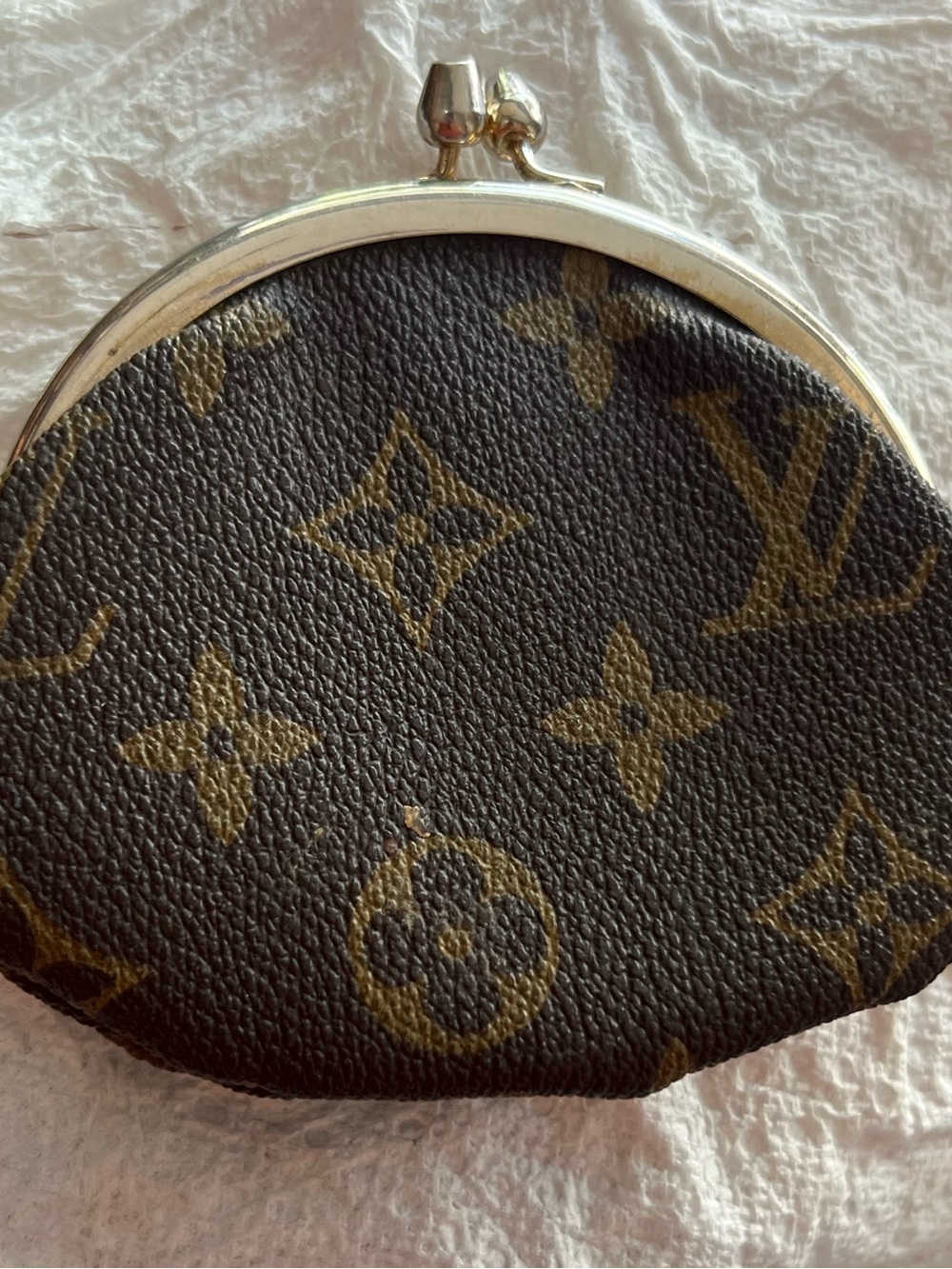 Authentic vintage Louis Vuitton monogram kiss lock coin purse - Picture 2 of 9